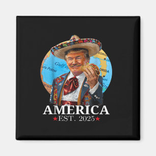 Aimant T-shirt de plage rétro vintage America Est 2025