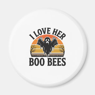 Aimant T-shirt drôle de Halloween vintage pun abeille fan