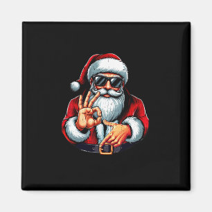 Aimant T-shirt drôle de Noël Six Seven 6 7 Meme Santa pou