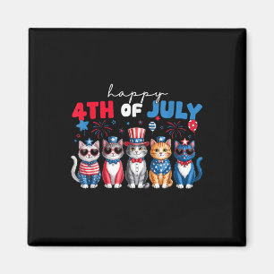 Aimant T-shirt drôle pour hommes chats fiers joyeux 4 jui