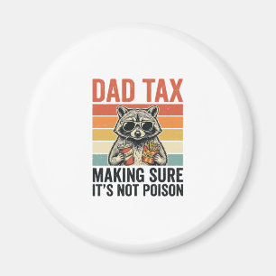 Aimant T-shirt drôle vintage Raton laveur Tax Papa Design