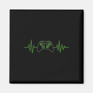Aimant T-shirt Gaming 365 Gamer Heartbeat pour jeu vidéo