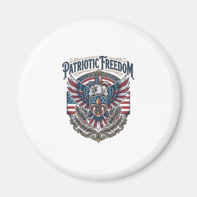 Aimant T-Shirt Graphique Vectoriel Fierté Cajun Patriotiq (Devant)