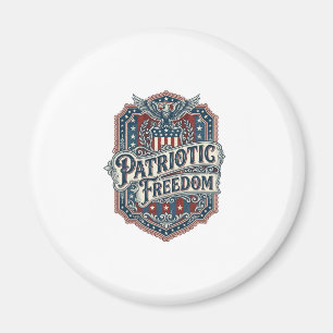 Aimant T-shirt graphique vectoriel gospel country patriot