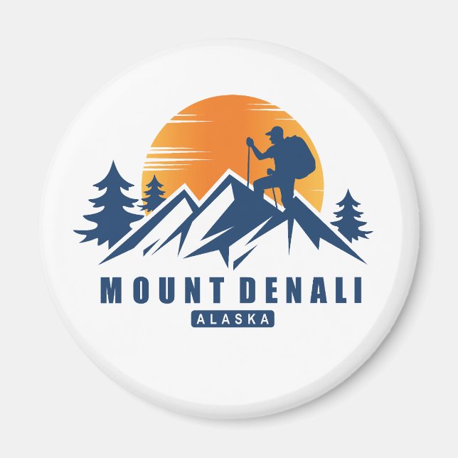 Aimant T-shirt Hike du Mont Denali (Devant)