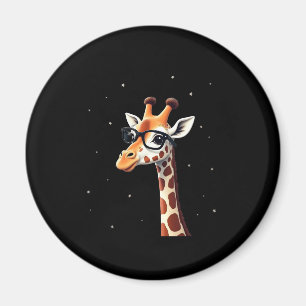 Aimant T-Shirt Homme Femme Girafe Hipster Bonne Heure Ch
