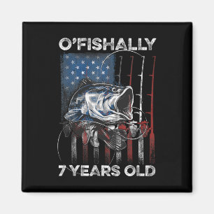 Aimant T-shirt Officiellement 7 Ans 7ème Anniversaire Pêc