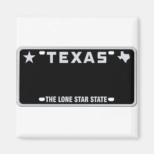 Aimant T-Shirt, plaque de licence du Texas