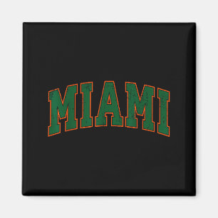 Aimant T-shirt rétro Miami Floride pour hommes, femmes et