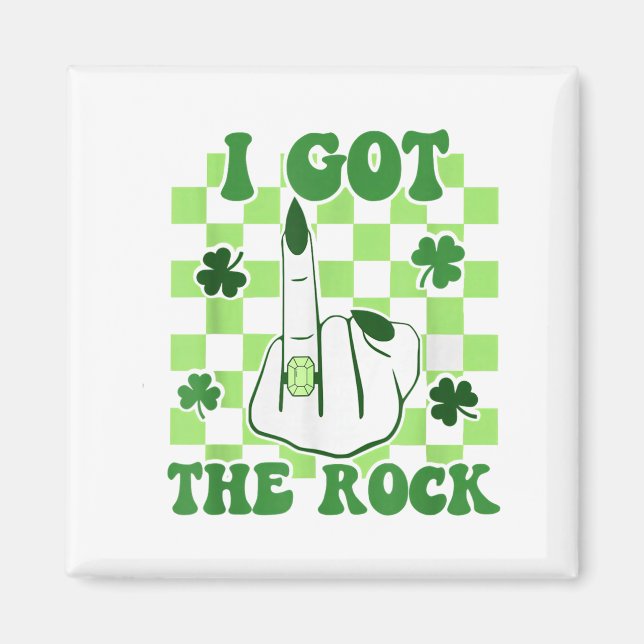 Aimant T-shirt rock St Patrick bachelorette party (Devant)