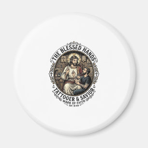 Aimant T-Shirt Studio de Tatouage d'Artiste Jésus Inspira