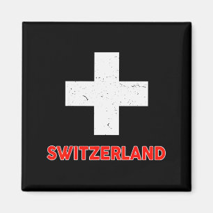 Aimant T-shirt suisse pour tout-petit Drapeau de la Suiss