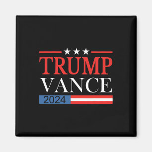 Aimant T-shirt Vintage Trump Vance 2025 Rétro Drapeau Éta