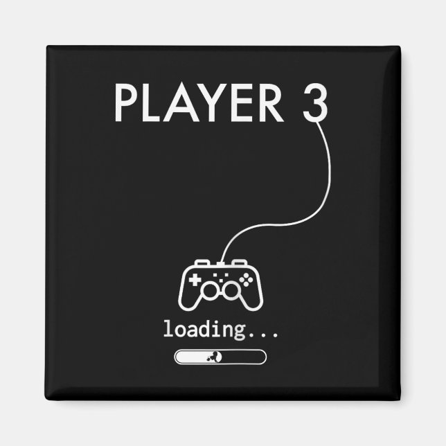 Aimant T-shirts d'annonce de grossesse pour joueurs  (Devant)