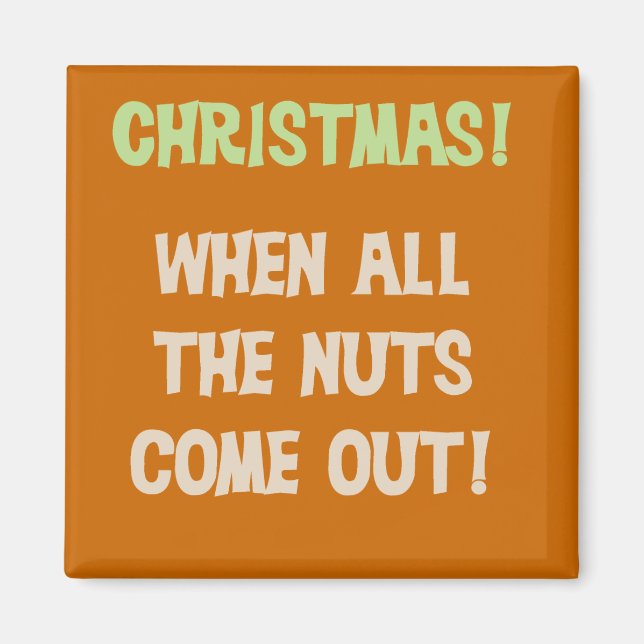 Aimant T-shirts de Noël et cadeaux (Devant)