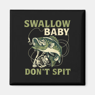 Aimant T-shirts de pêche drôles de bébé hirondelle ne cra
