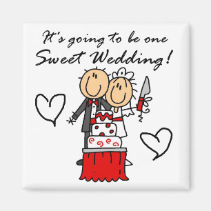 Aimant T-shirts doux et cadeaux d'un mariage