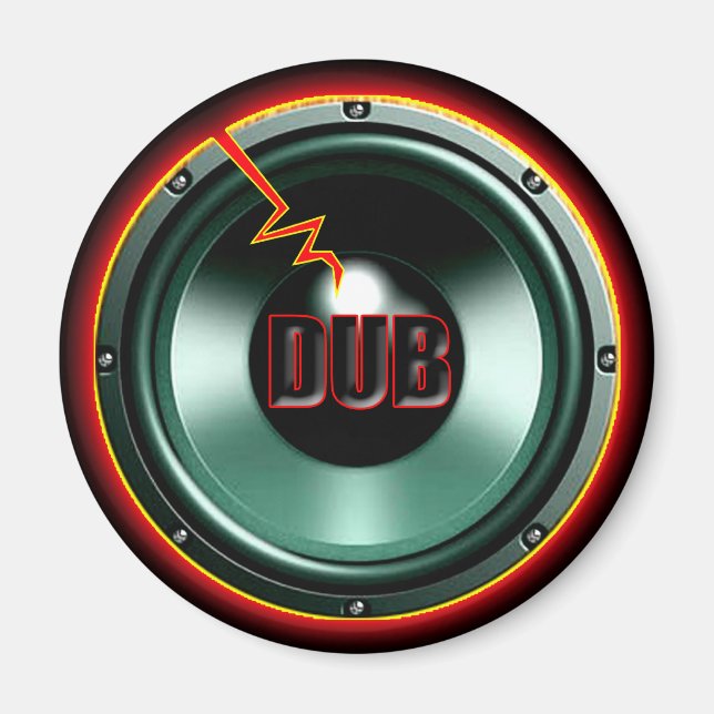 Aimant T-shirts DUB RED HOT WOOFER (Devant)
