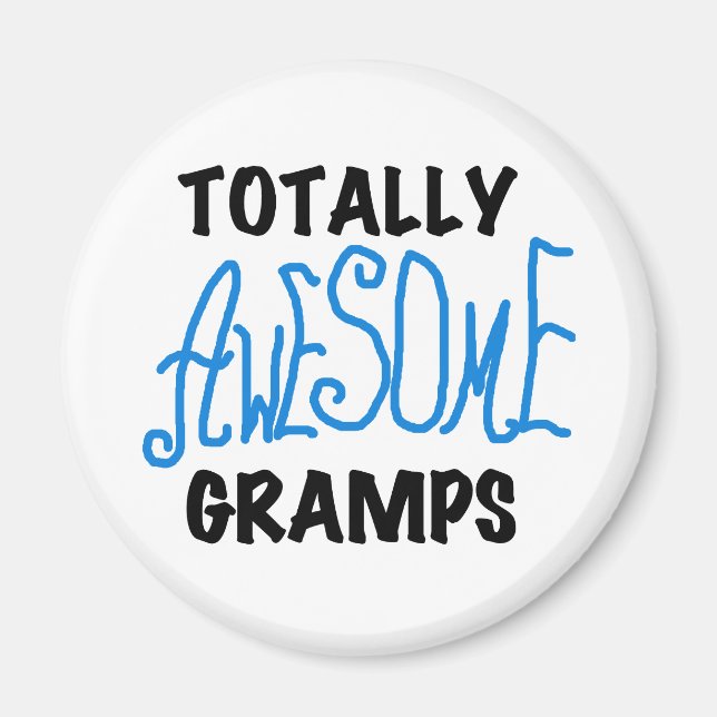 Aimant T-shirts et cadeaux Blue Totally Awesome Gramps (Devant)