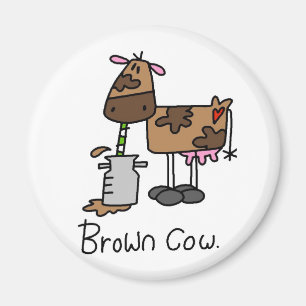 Aimant T-shirts et cadeaux Brown Cow