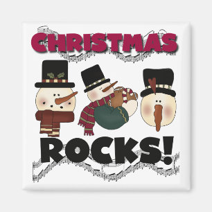 Aimant T-shirts et cadeaux Christmas Rocks