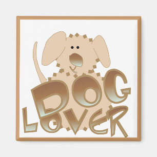 Aimant T-shirts et cadeaux d'amoureux des chiens de Brown