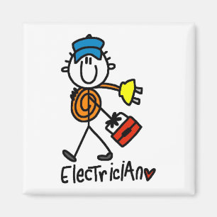 Aimant T-shirts et cadeaux de base d'électricien