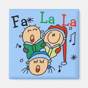 Aimant T-shirts et cadeaux de chants de Noël de chant