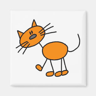 Aimant T-shirts et cadeaux de chat en bâtonnets