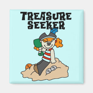 Aimant T-shirts et Cadeaux de Chercheur de Trésor
