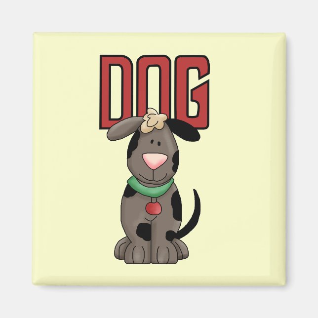 Aimant T-shirts et cadeaux de chien (Devant)