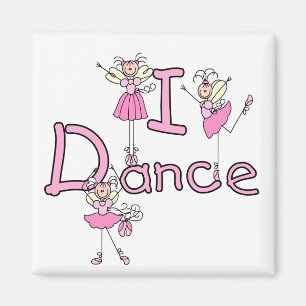 Aimant T-shirts et Cadeaux de Danse Ballerine I