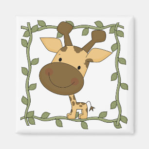 Aimant T-shirts et cadeaux de girafe de bébé