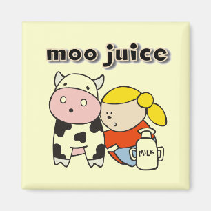 Aimant T-shirts et cadeaux de jus de MOO