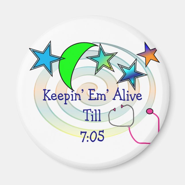 Aimant T-shirts et cadeaux de l'infirmière drôle (Devant)