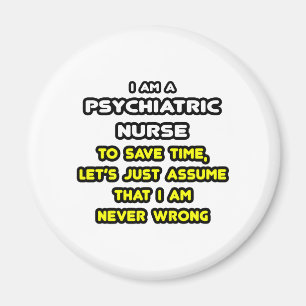 Aimant T-shirts et cadeaux de l'infirmière psychiatrique