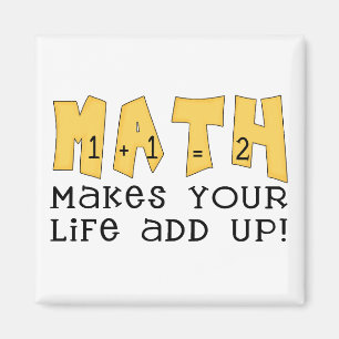 Aimant T-shirts et cadeaux de maths