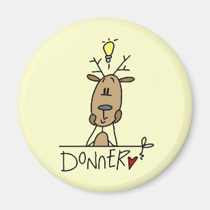 Aimant T-shirts et cadeaux de Noël de renne de Donner