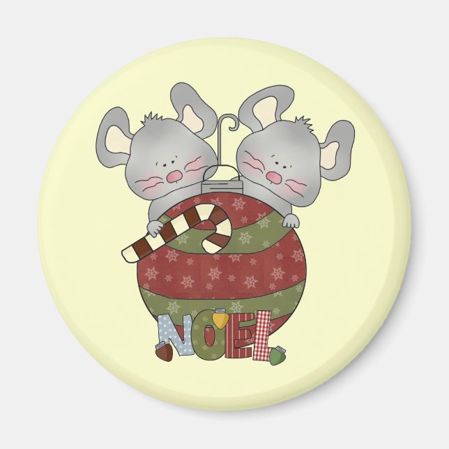 Aimant T-shirts et cadeaux de Noël Mice (Devant)