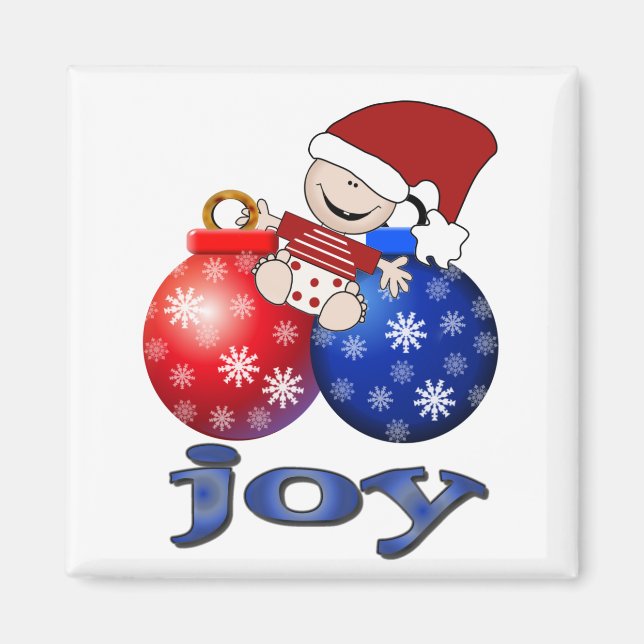 Aimant T-shirts et cadeaux de Noël pour bébé (Devant)