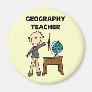 Aimant T-shirts et cadeaux de PROFESSEUR de GÉOGRAPHIE