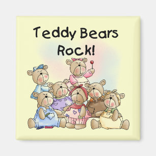 Aimant T-shirts et cadeaux de roche de nounours