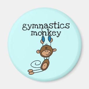 Aimant T-shirts et cadeaux de singe de gymnastique
