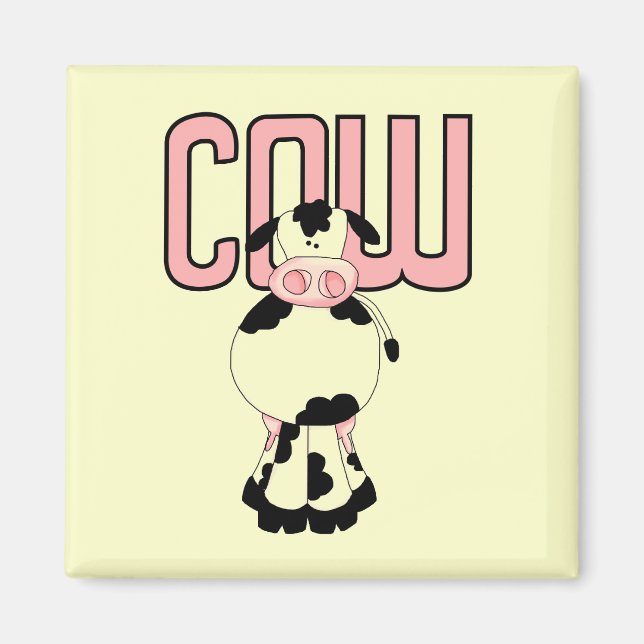 Aimant T-shirts et cadeaux de vache (Devant)