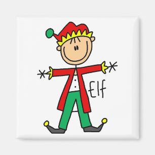 Aimant T-shirts et cadeaux d'Elf de vacances