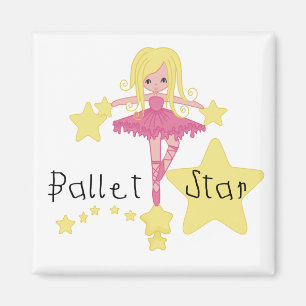 Aimant T-shirts et cadeaux d'étoile de ballet