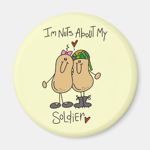 Aimant T-shirts et Cadeaux Fous de Mon Soldat