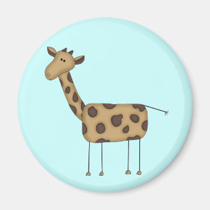 Aimant T-shirts et Cadeaux Girafe Figurine Bâton