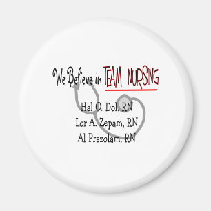 Aimant T-shirts et cadeaux hilares d'infirmière
