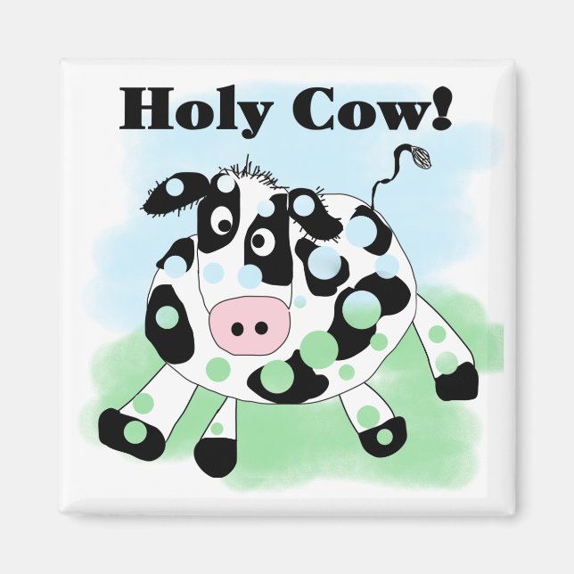 Aimant T-shirts et cadeaux Holy Cow (Devant)